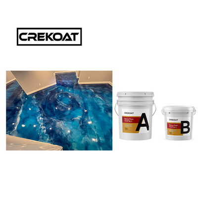 Crekoat Decoratief Beton Metalen Epoxy Floor Coating 3 mm Verhard naadloos
