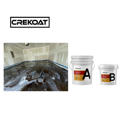 Doorzichtige waterbestendige metalen epoxy vloercoating verf ongeëvenaard naadloos