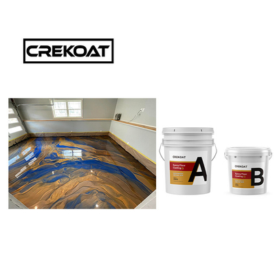 Borstel Twee Pakket Epoxy vloerverf Verharder Chemisch bestand Epoxy verf Glanzend