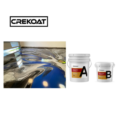 Borstel Twee Pakket Epoxy vloerverf Verharder Chemisch bestand Epoxy verf Glanzend