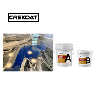 3 mm marmer metalen epoxy vloercoating Geen bubbels Snelle bevriezing