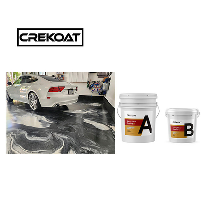 Koper Hoogglanzend Metalen Epoxy Beton Verf Topcoats 3mm 100% Hoog Vaste Stoffen