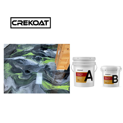 Crystal Clear Epoxy Resin Coating Seamless Zero VOC 100% vaste stoffen