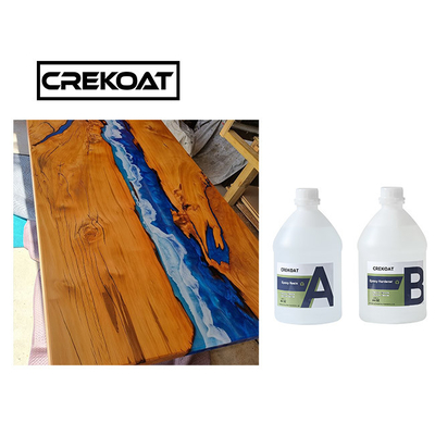 2/1 Verhouding Clear Epoxy Resin Kit Casting Coating For River Table Tops Low Odor