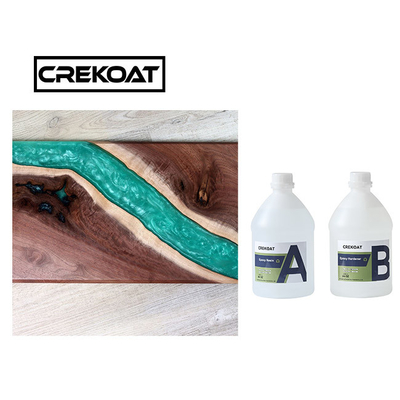 Pourable Zelf Nivellerende Epoxyhars Crystal Clear Resin In twee delen van de Lijstbovenkant