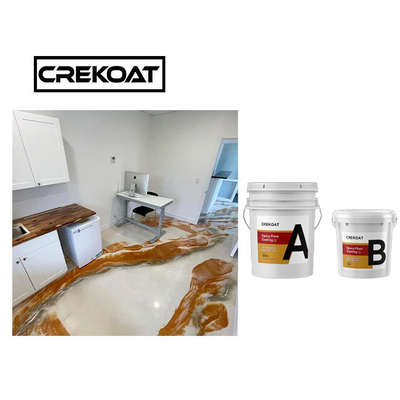 Garage Metaal Epoxyvloer die Waterdicht Epoxyharskoper met een laag bedekken Met hoge weerstand