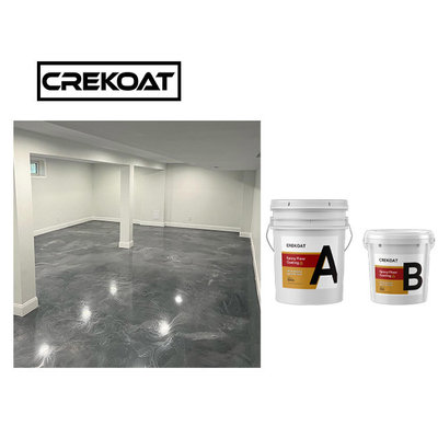 Garage Metaal Epoxyvloer die Waterdicht Epoxyharskoper met een laag bedekken Met hoge weerstand