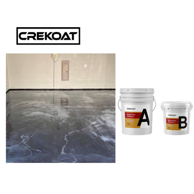 Garage Metaal Epoxyvloer die Waterdicht Epoxyharskoper met een laag bedekken Met hoge weerstand