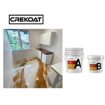 Garage Metaal Epoxyvloer die Waterdicht Epoxyharskoper met een laag bedekken Met hoge weerstand