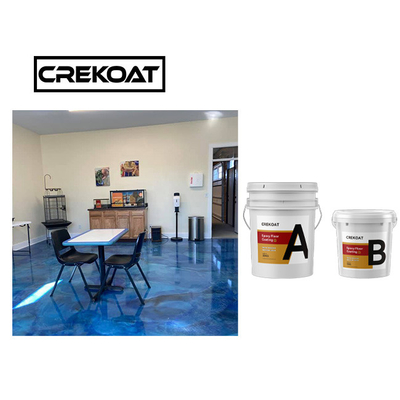Duurzame Metaal Epoxyvloer die Antikras Grey Color met een laag bedekken