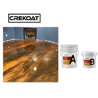 Duurzame Metaal Epoxyvloer die Antikras Grey Color met een laag bedekken