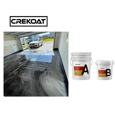 Duurzame Metaal Epoxyvloer die Antikras Grey Color met een laag bedekken