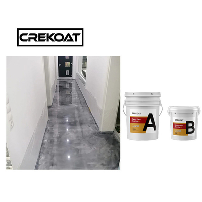 Duurzame Metaal Epoxyvloer die Antikras Grey Color met een laag bedekken