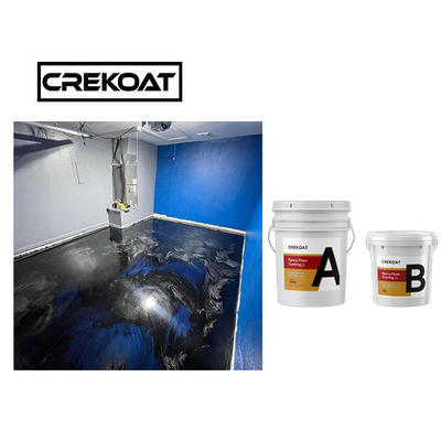 De Vloerdeklaag niet Giftig Gray Metallic Epoxy Floor van de commerciële Rang Epoxyhars