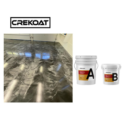 De Vloerdeklaag niet Giftig Gray Metallic Epoxy Floor van de commerciële Rang Epoxyhars