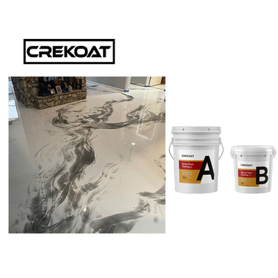 Crystal Clear Concrete Metallic Epoxy-Bestand de Kras van de Vloerdeklaag