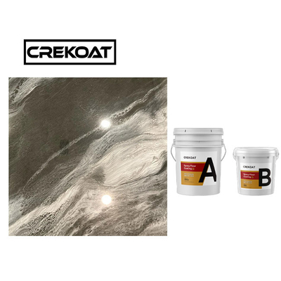 Crystal Clear Concrete Metallic Epoxy-Bestand de Kras van de Vloerdeklaag