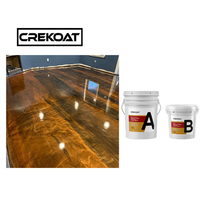 Crystal Clear Concrete Metallic Epoxy-Bestand de Kras van de Vloerdeklaag