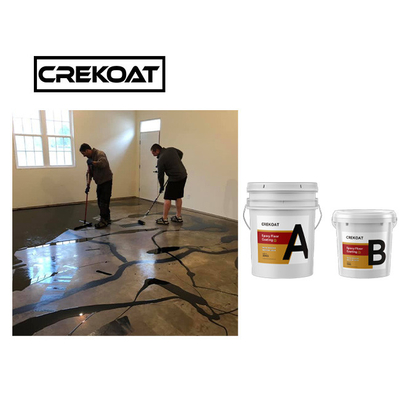 Crystal Clear Concrete Metallic Epoxy-Bestand de Kras van de Vloerdeklaag