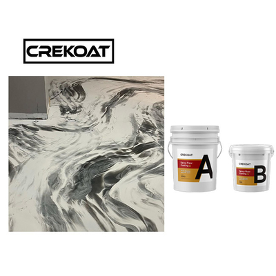 Duurzame Metaal Epoxycountertop van de Vloerdeklaag Waterdichte UV Bestand