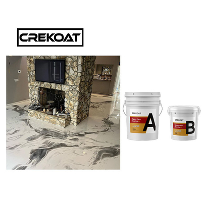 Duurzame Metaal Epoxycountertop van de Vloerdeklaag Waterdichte UV Bestand