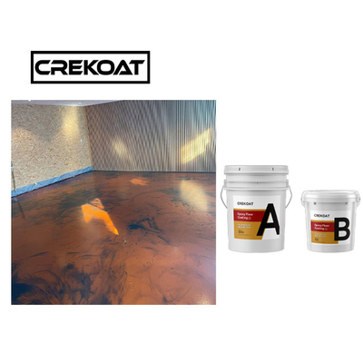 Duurzame Metaal Epoxycountertop van de Vloerdeklaag Waterdichte UV Bestand
