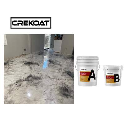 Duurzame Metaal Epoxycountertop van de Vloerdeklaag Waterdichte UV Bestand