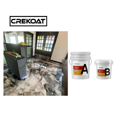 De Witte Metaal Epoxyvloer die van MSDS Duidelijke Polyesterhars voor Beton met een laag bedekken