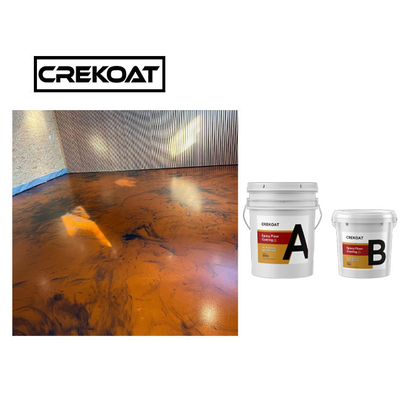 100% stevige Poly Epoxyhars die Metaal Epoxyvloersysteem met een laag bedekken