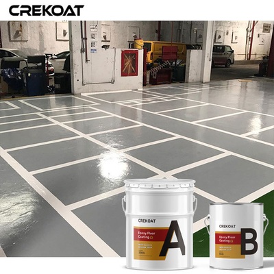 Geurloze Industriële Epoxyvloer die Zelf Nivellerende Concrete Vloerverf voor Vorkheftruckverkeer met een laag bedekt