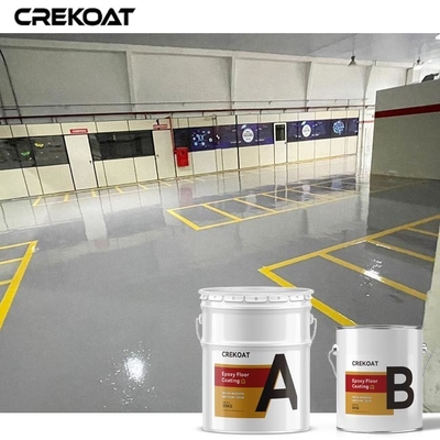 Geurloze Industriële Epoxyvloer die Zelf Nivellerende Concrete Vloerverf voor Vorkheftruckverkeer met een laag bedekt