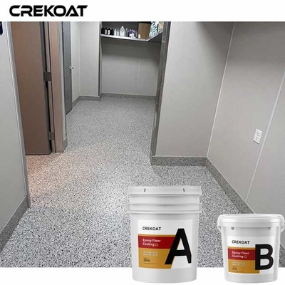 MSDS die snel Epoxyurethane van de de Vlokbevloering van de Vloerverf Decoratieve Epoxybovenlaag drogen