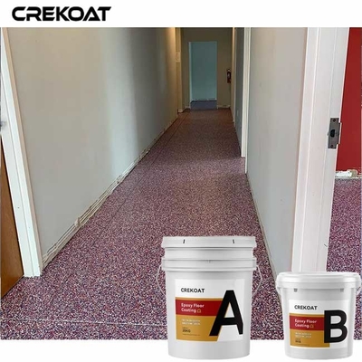 100% de stevige Verf van de Epoxyharsvloer met Decoratieve Acryluitzendingsvlokken