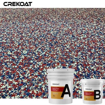 De Decoratieve Deklaag van de de Epoxyharsvloer van garagesterrassen met Multikleurenvlokken