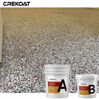 Vinylchips flake clear resin floor-Deklaag met Epoxykwarts Metaal