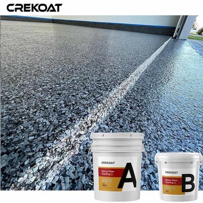 Vinylchips flake clear resin floor-Deklaag met Epoxykwarts Metaal