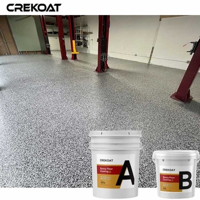 Multi de Vloerdeklaag van de Kleuren Epoxyvlok met Duidelijke Epoxyhars Op basis van water