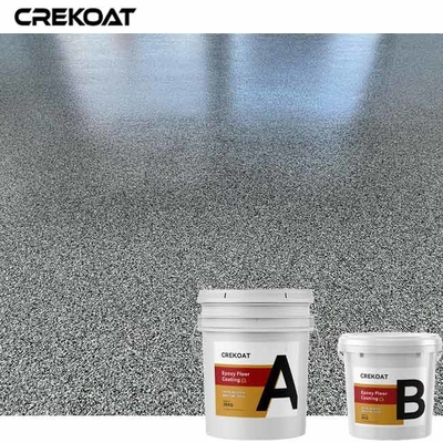 Multi de Vloerdeklaag van de Kleuren Epoxyvlok met Duidelijke Epoxyhars Op basis van water