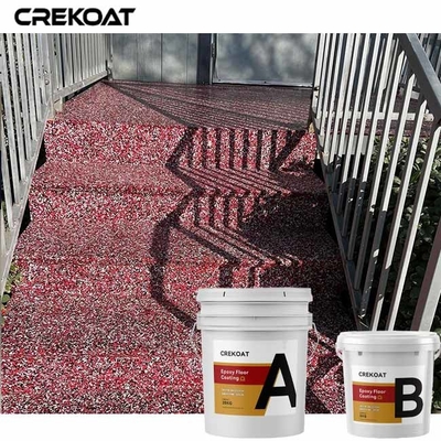 100% stevige Concrete Deklaag 2 van de Epoxyharsvlok Componentenproduct