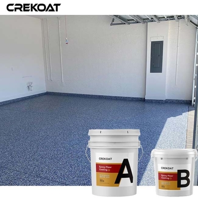 Het gekleurde de Vloer van de Vlokken Epoxyhars Hoog Met een laag bedekken polijst Grey Finishes