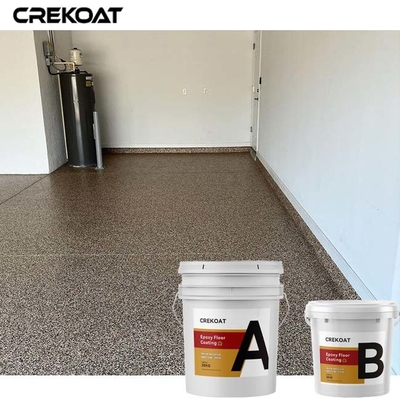 Het gekleurde de Vloer van de Vlokken Epoxyhars Hoog Met een laag bedekken polijst Grey Finishes