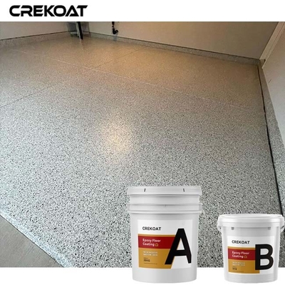 Het gekleurde de Vloer van de Vlokken Epoxyhars Hoog Met een laag bedekken polijst Grey Finishes