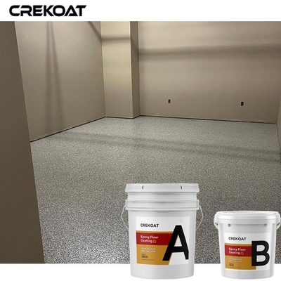 Het gekleurde de Vloer van de Vlokken Epoxyhars Hoog Met een laag bedekken polijst Grey Finishes