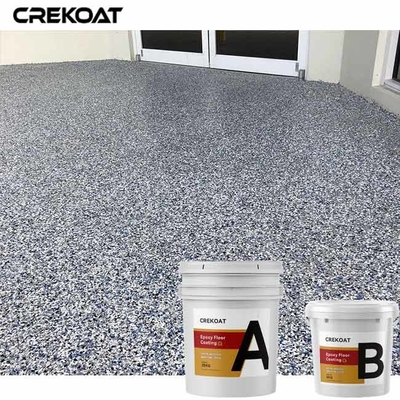 100% stevige Polyaspartic-van de de Vloerdeklaag van de Vlok Epoxyhars het Terrazzo Vlotte Oppervlakte