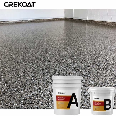 Transparante de Vloerdeklaag van de Bovenlaag EpoxydieHars met Chip Flakes wordt uitgezonden