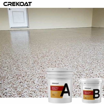 Transparante de Vloerdeklaag van de Bovenlaag EpoxydieHars met Chip Flakes wordt uitgezonden