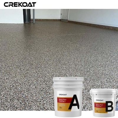 Transparante de Vloerdeklaag van de Bovenlaag EpoxydieHars met Chip Flakes wordt uitgezonden