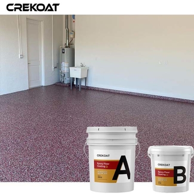 De grotere Vloer die van de Vlokken Epoxyhars Naadloos Chip Non Flammable met een laag bedekken