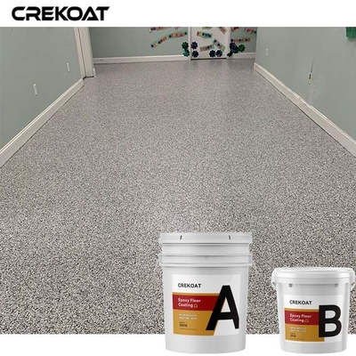 De Vloerdeklaag van de polymeer Epoxyhars met Decoratieve Vinyl Gekleurde Vlokken