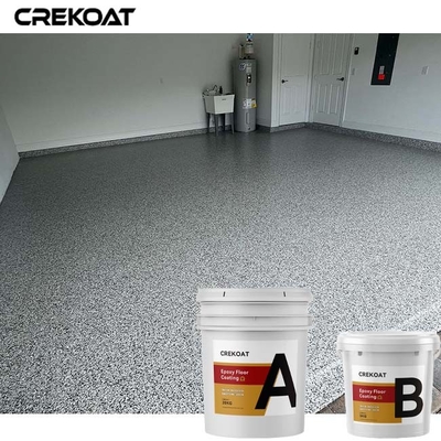 De Vloerdeklaag van de polymeer Epoxyhars met Decoratieve Vinyl Gekleurde Vlokken